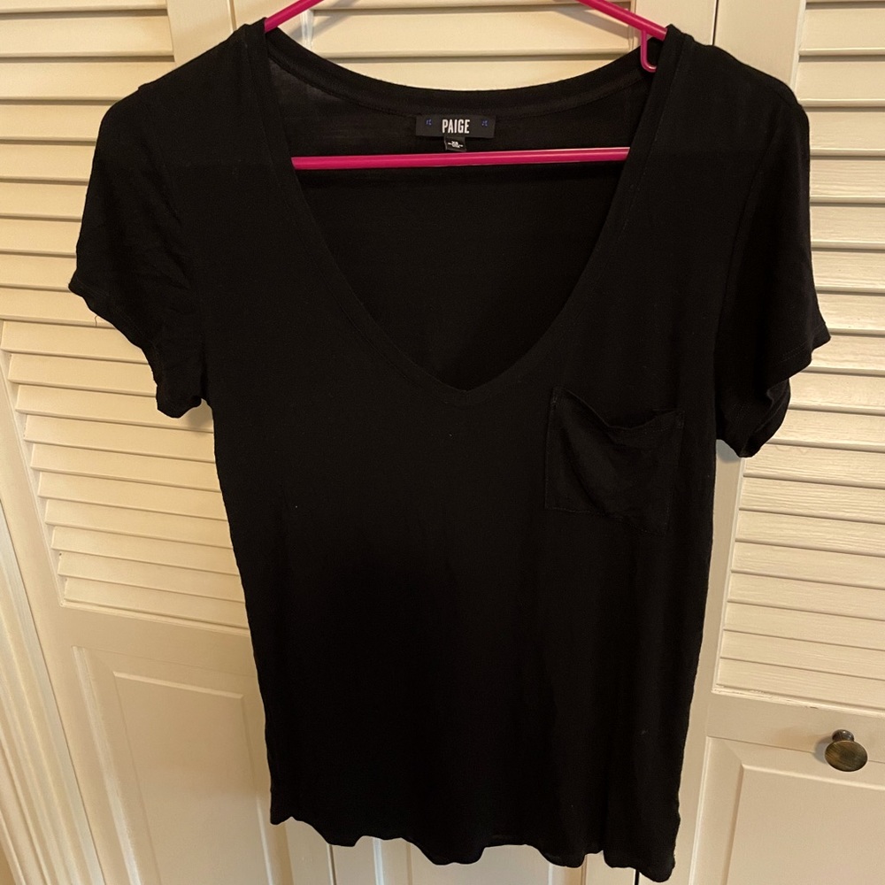 Paige Short Sleeve V Neck Top